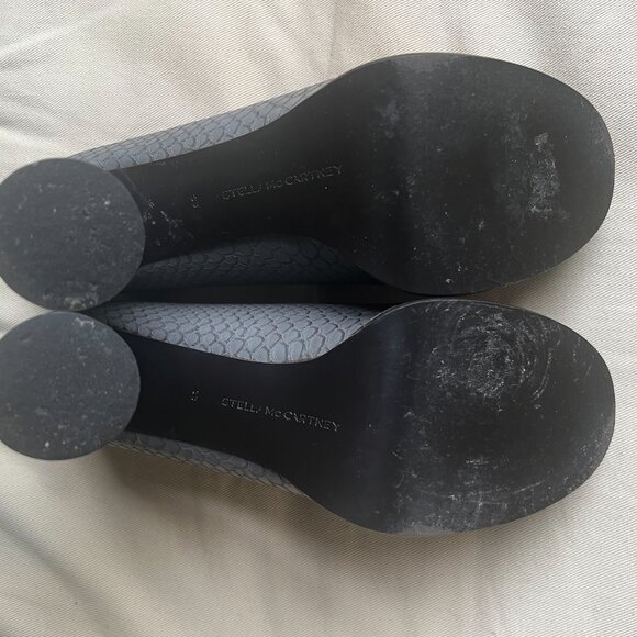 Stella McCartney Python Snakeskin Chunky Heeled Loafers Size - Picture 5 of 6